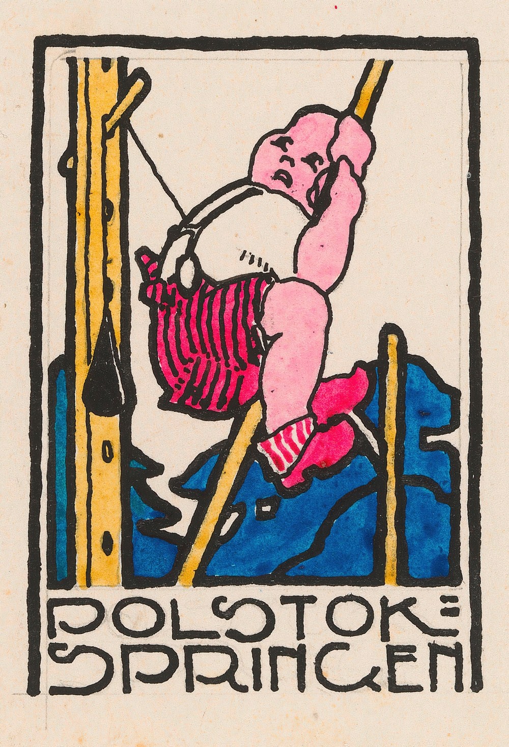 Vignet `Polstok-Springen’