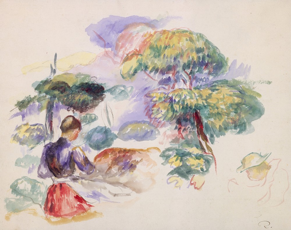 Landscape with a Girl (ca. 1890)