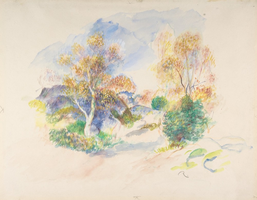 Landscape with a Path between Trees (ca. 1886)