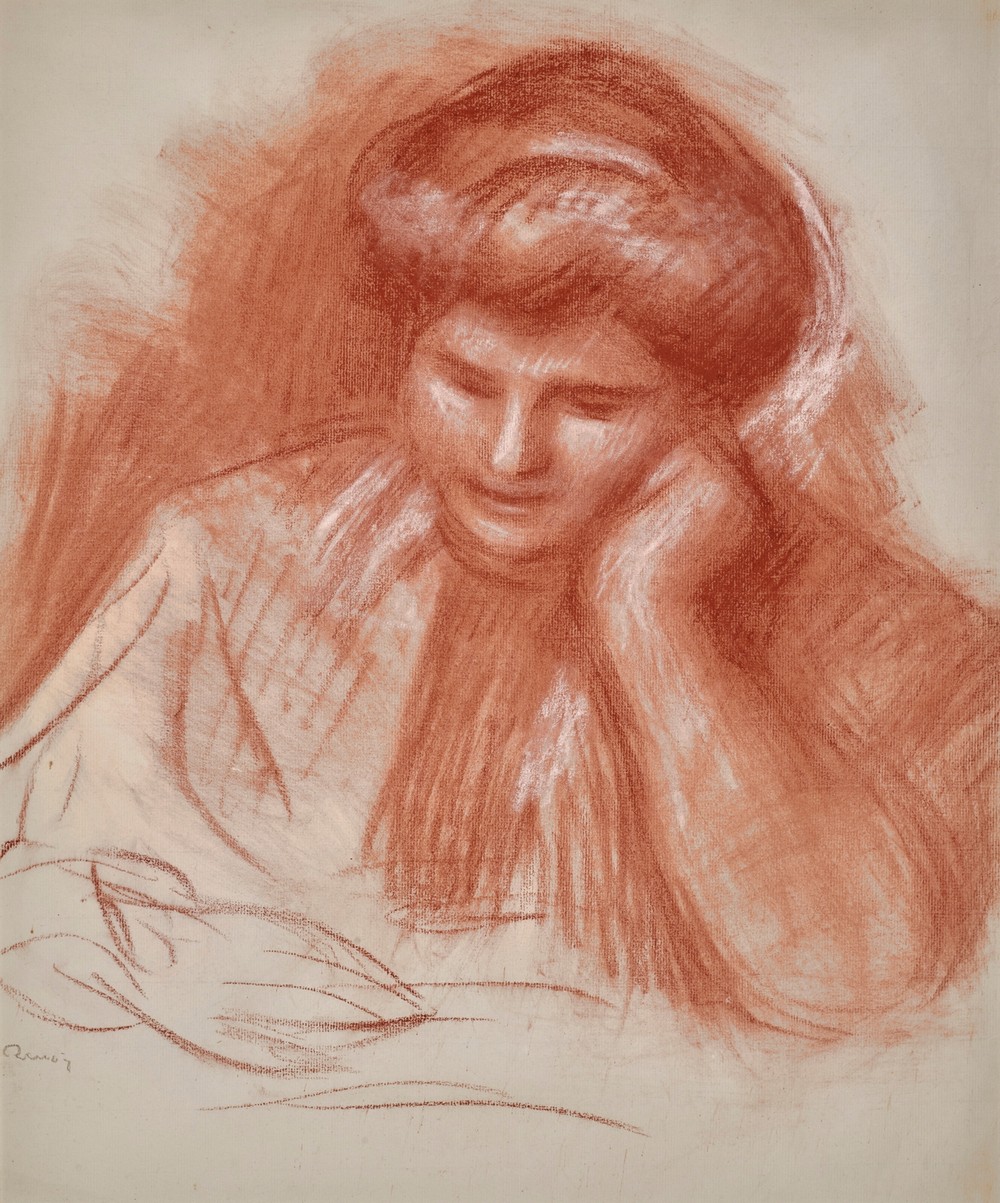 Gabrielle lisant (circa 1907)
