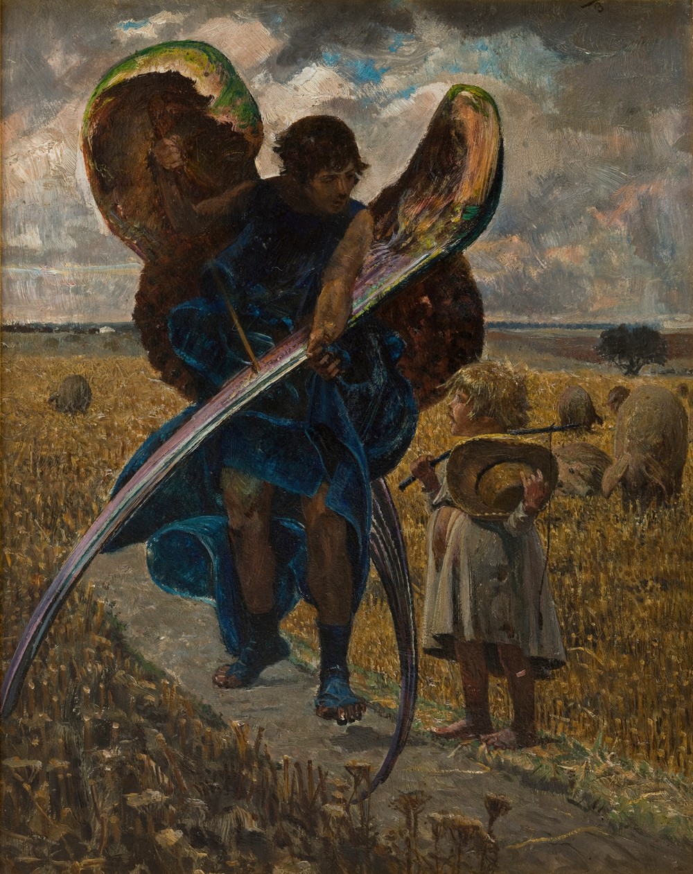 Following the Angel – Triptych (Central Part)