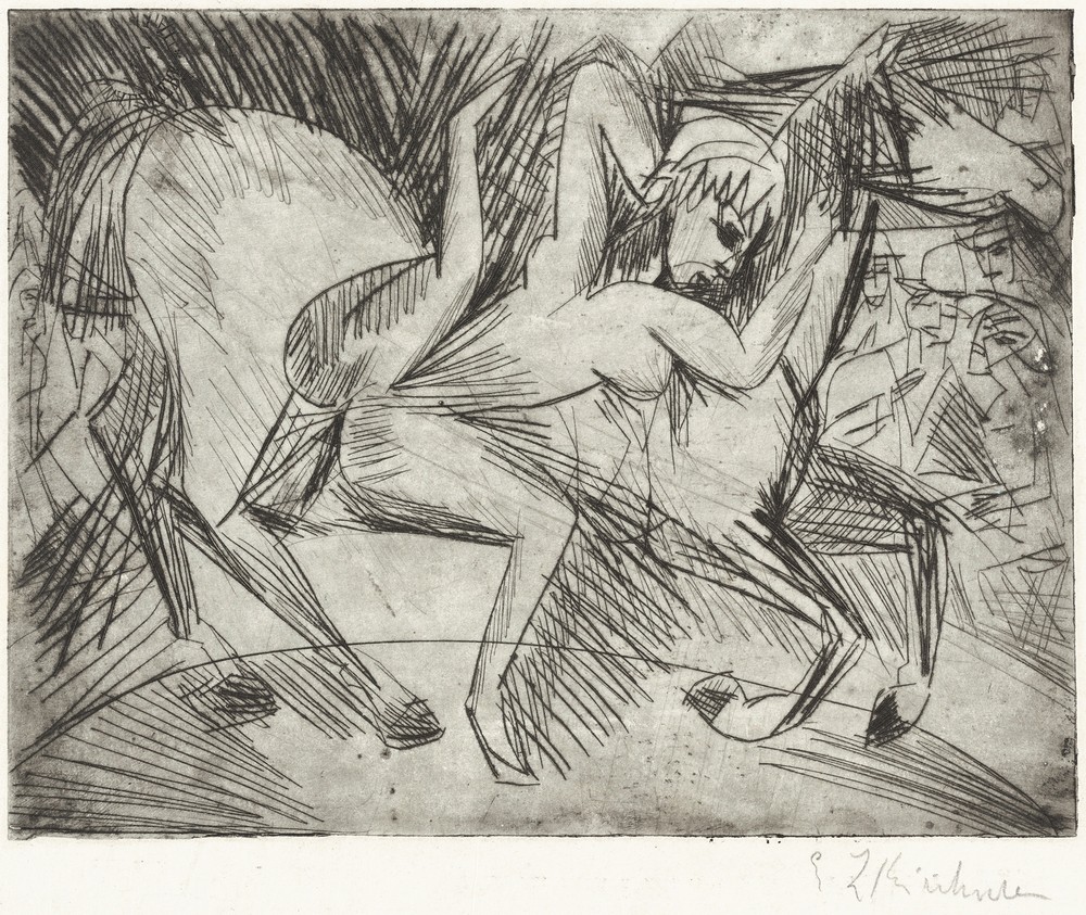 Acrobat on a Horse (Voltigeuse zu Pferd)