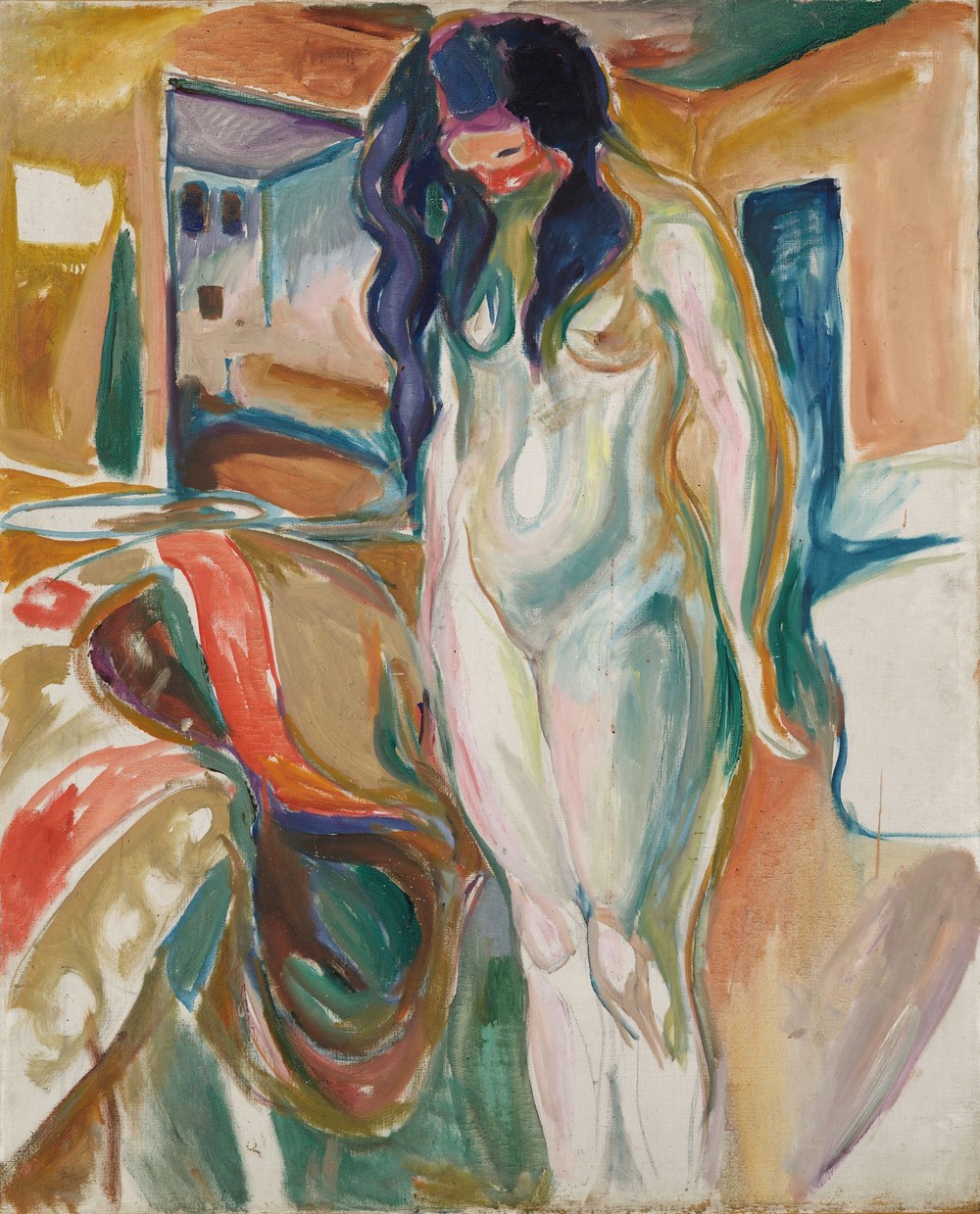 Model by the Wicker Chair (1919–21)
