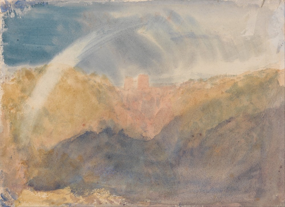 Crichton Castle (Mountainous Landscape with a Rainbow) (ca. 1818)