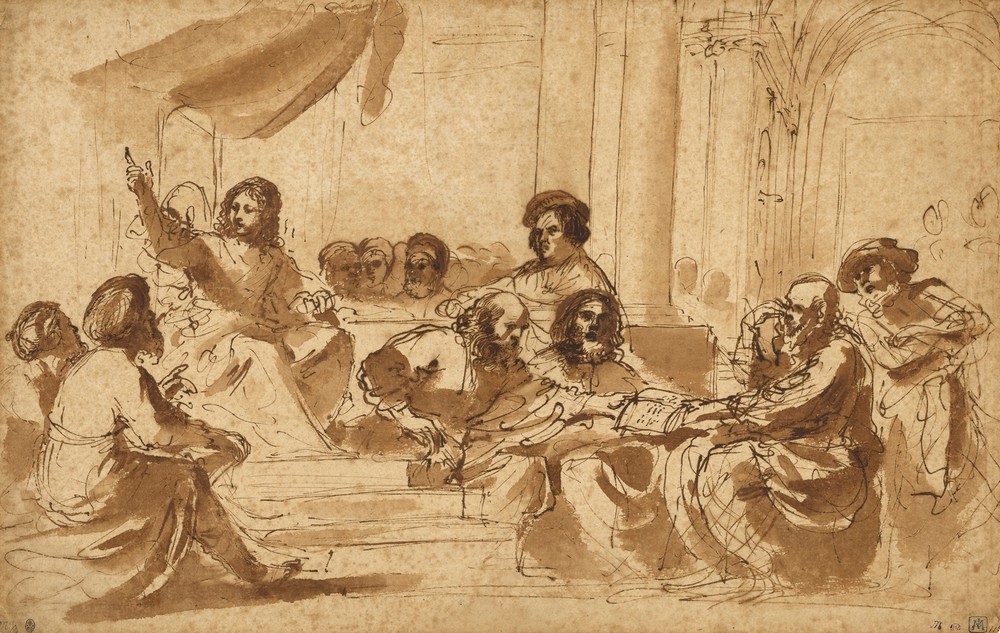 Christ Preaching in the Temple