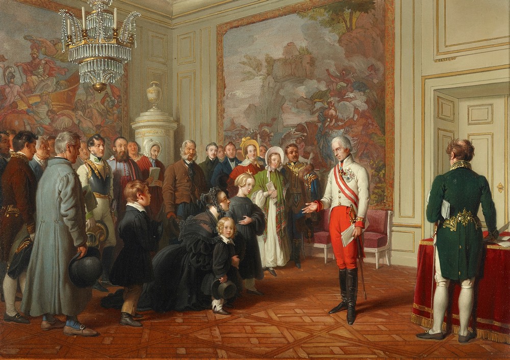 Kaiser Franz I. erteilt allgemeine Audienz