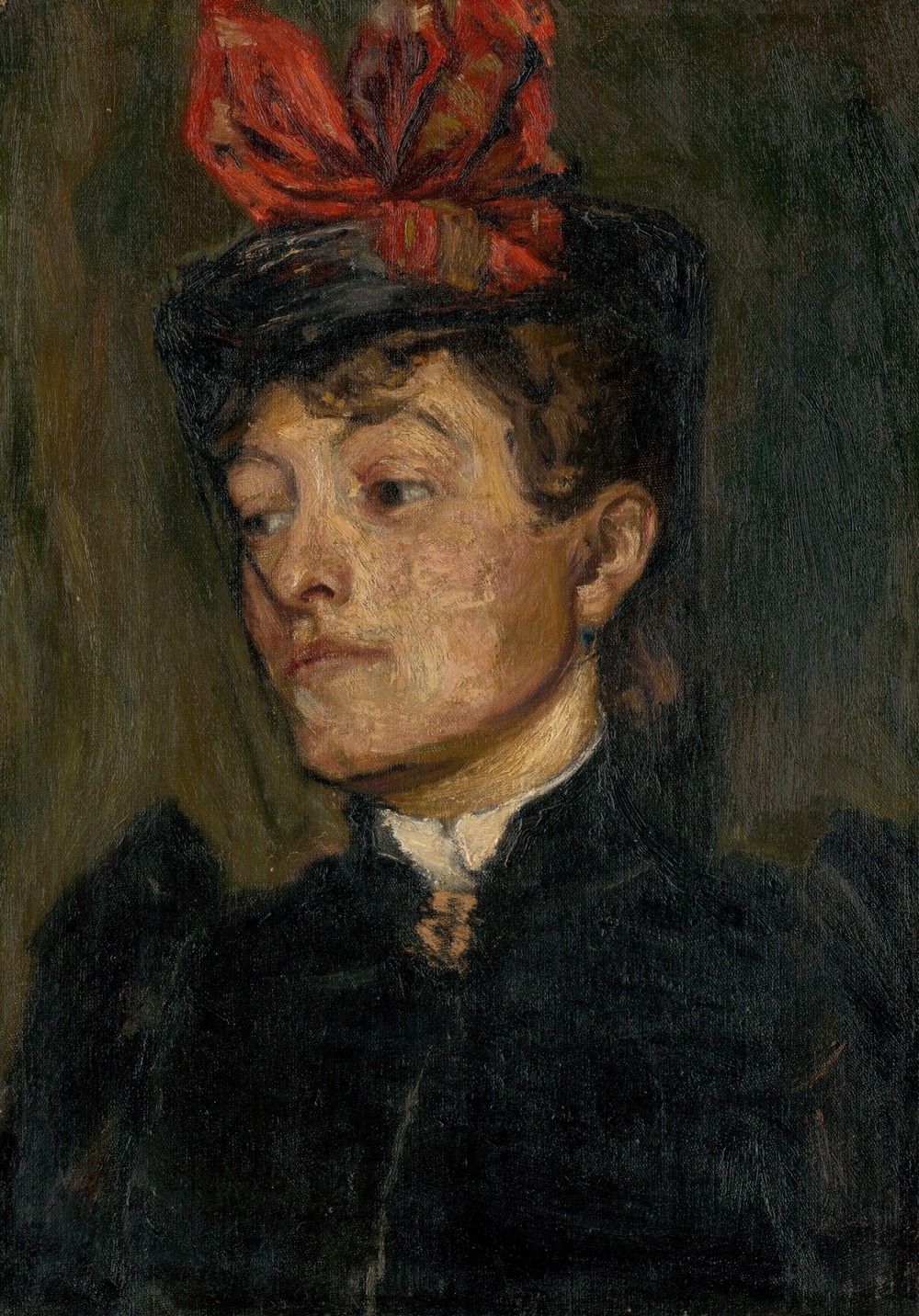 Head of a Lady in a Hat