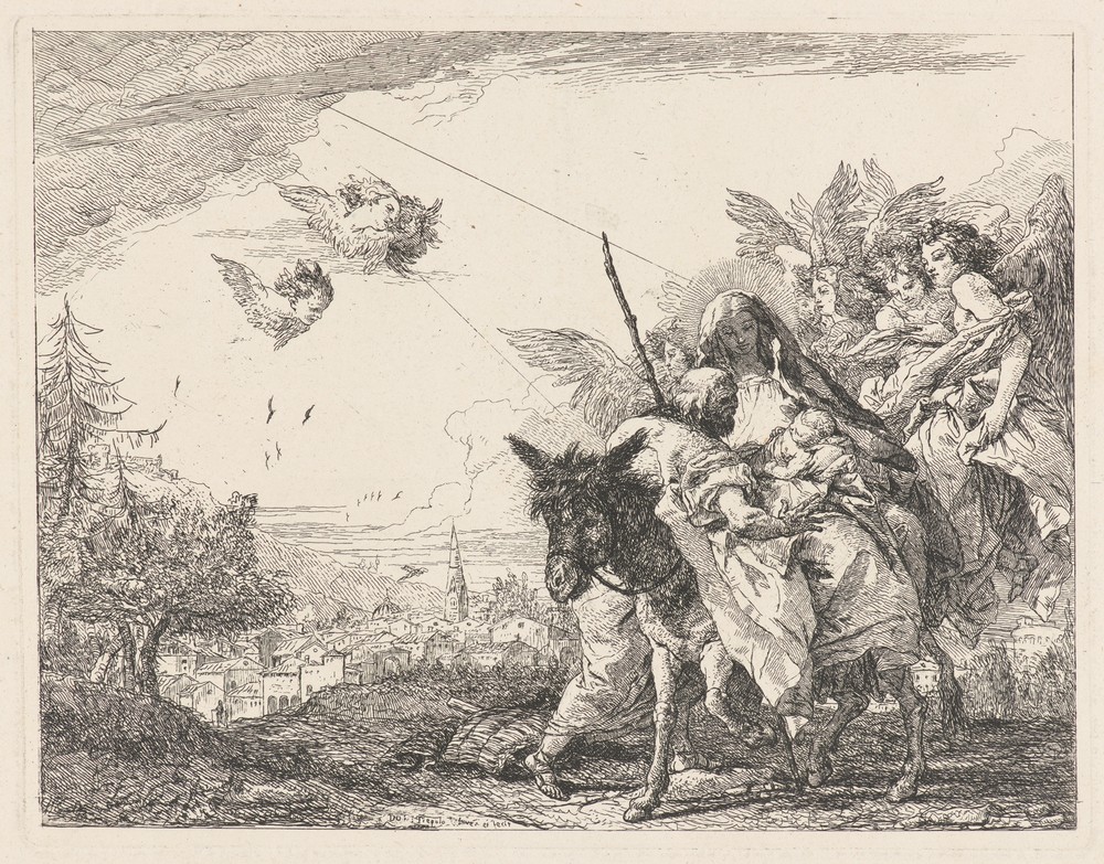 Joseph, Standing, Adores the Child