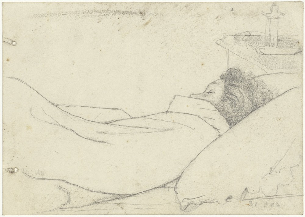 Vrouw van Richard Roland Holst in bed