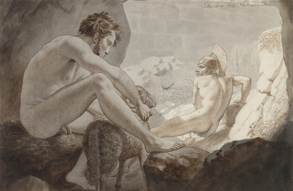 Odysseus flygter fra Polyfem