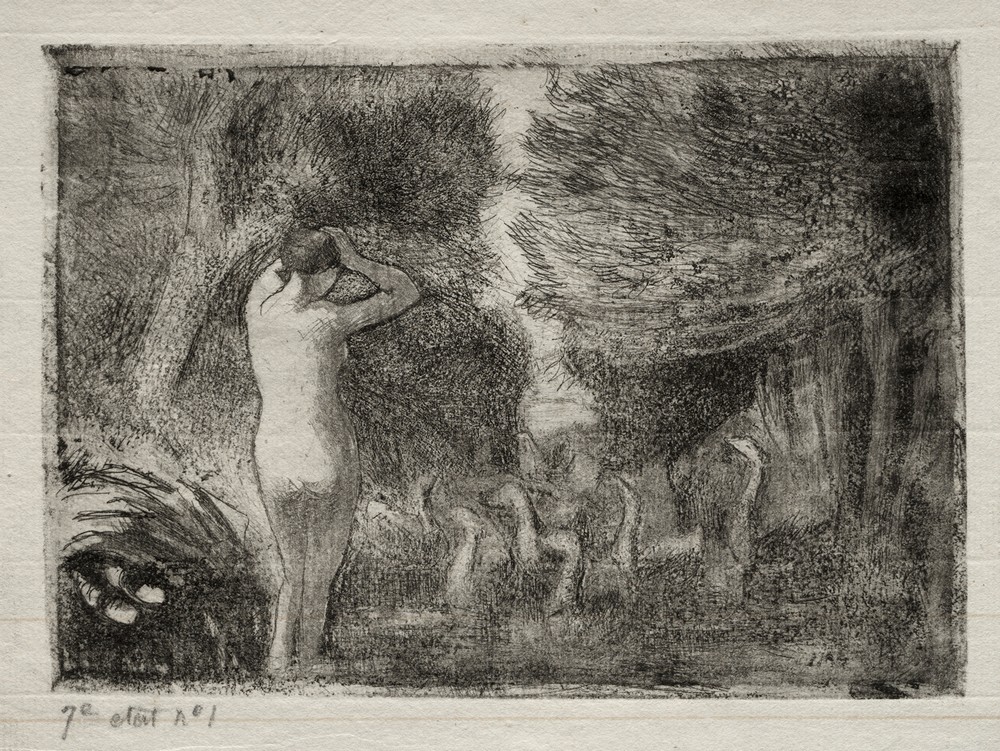 Bather and Geese